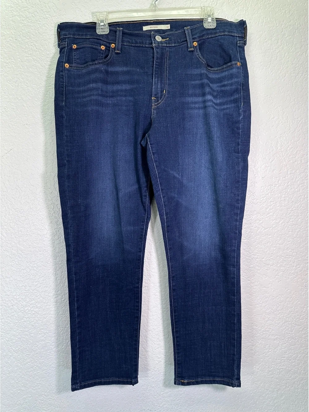 Women’s 36x26 Levi’s Boyfriend Dark Wash Denim Jeans Relaxed Tapered Fit